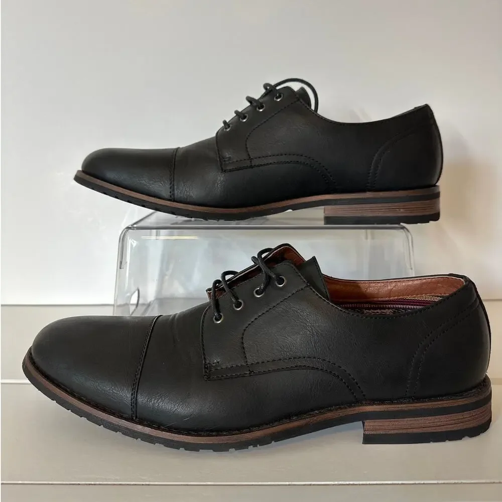 Ferro Aldo Spencer Oxford Shoes Black Size 10 Dressy Classic Career Professional